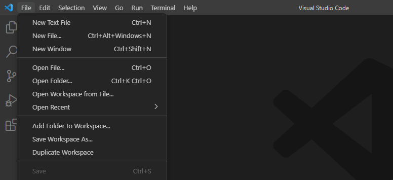 how to create folder in vs code